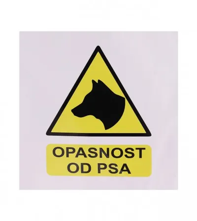 MASTER Naljepnica OPASNOST OD PSA 19,5x19,5cm M50840