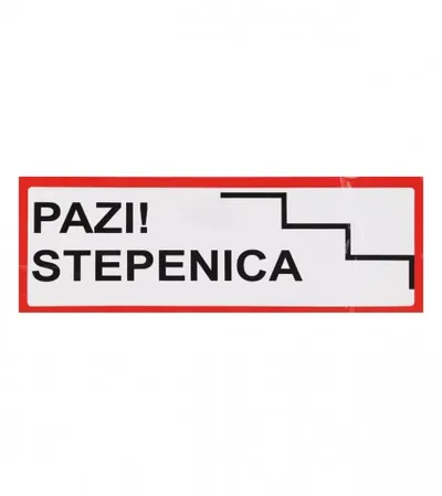 MASTER Naljepnica PAZI STEPENICA 10x30cm M50859