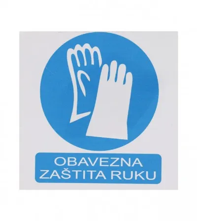 MASTER Naljepnica OBAVEZNA ZAŠTITA RUKU 10x10cm M50866