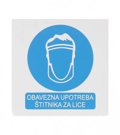 MASTER Naljepnica OBAVEZNA ZAŠTITA LICA 10x10cm M50867