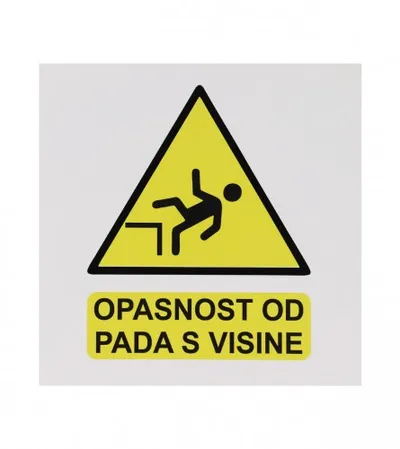 MASTER Naljepnica OPASNOST OD PADA SA VISINE 10x10cm M50883