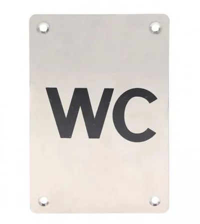 MASTER Pločica za vrata WC metalna 221144