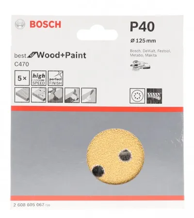 BOSCH Ploča za šlajfanje P40 252412