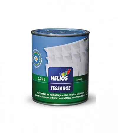 HELIOS Boja emajl akrilna za radijatore bijela 0,75l Tessarol