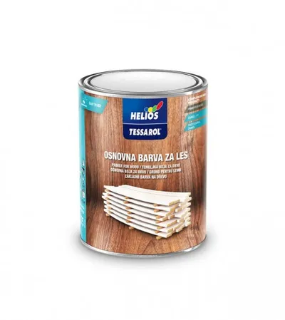 HELIOS Boja temeljna akrilna za drvo bijela 0,75l Tessarol