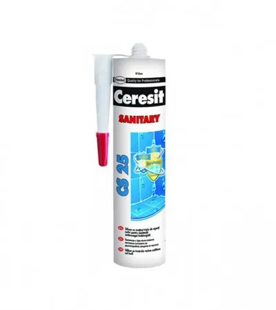 CERESIT Silikon sanitarni 280ml CS25 bijeli