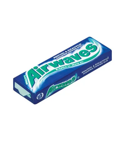 AIRWAVES Žvakaća guma Menthol & Eucalyptus 14g