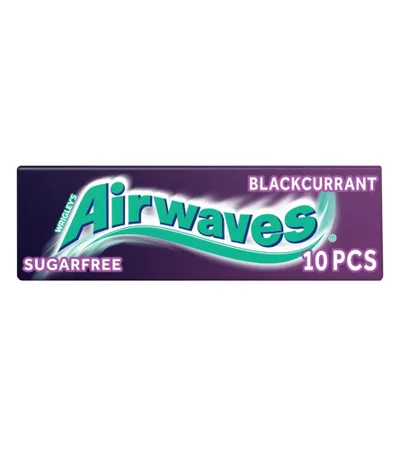 AIRWAVES Žvakaće gume Black Currant 14g