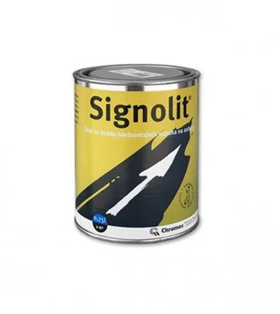 CHROMOS Boja za asfalt Signolit bijela 0,75l 814603