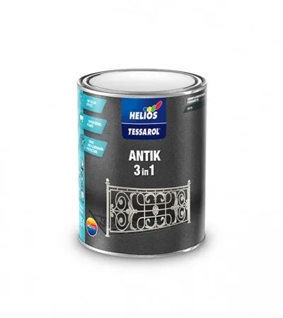 HELIOS Boja emajl Antik antracit 0,75l Tessarol