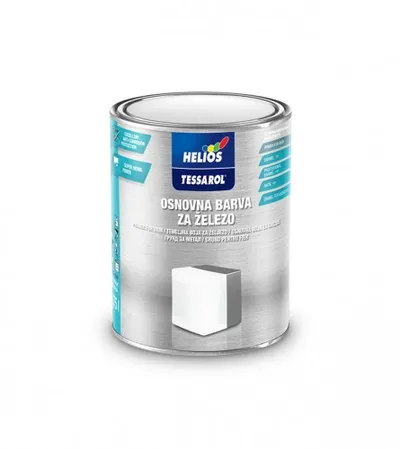 HELIOS Boja temeljna za metal crvena 0,75l Tessarol