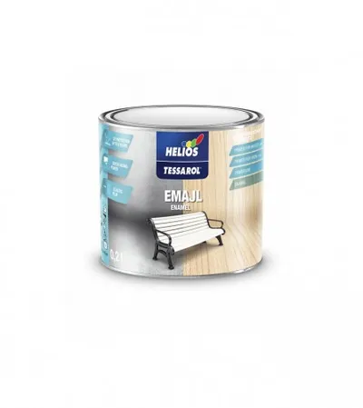HELIOS Boja emajl za drvo i metal bijela 0,2l Tessarol
