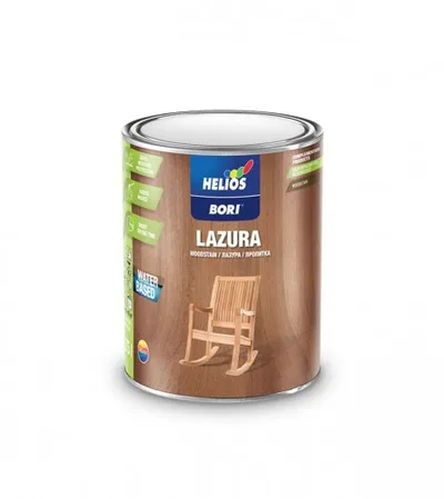 HELIOS Boja osnovna za drvo Lazura bijela 0,75l Bori