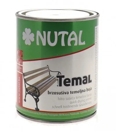 NUTAL Boja temeljna brzosušiva 1l siva 815940