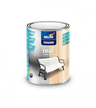 HELIOS Boja emajl za drvo i metal siva 0,75l Tessarol