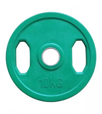 RICHMORAL Teg obloženi olimpijski 51mm 10kg zeleni RP02CA-10