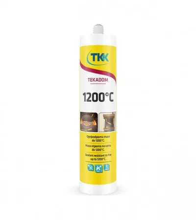 TKK Silikon akrilni 300ml 1200C crni