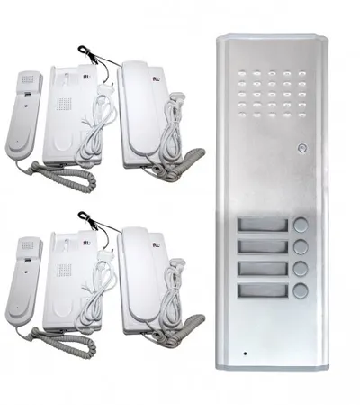 MASTER Interfon za 4 sprata RL-4A+4PCS