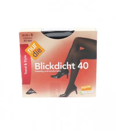 NUR DIE Čarape neprozirne crna 38/40 S 40DEN 716013