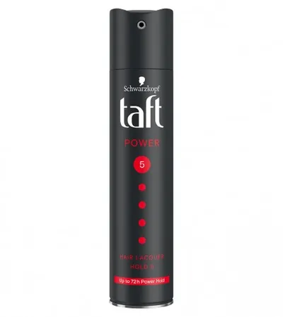 SCHWARZKOPF Lak za kosu 250ml TAFT Power crni