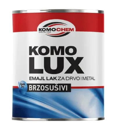 KOMOCHEM Boja emajl za drvo i metal KOMOLUX brzosušiva 5l bijela