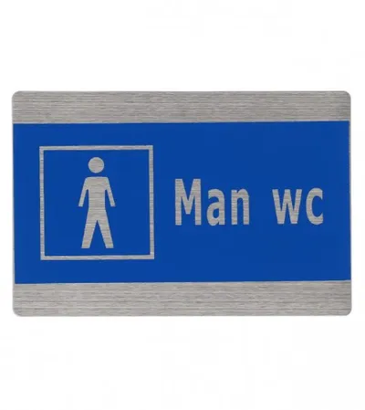 MASTER Naljepnica za WC muški metalna 1214320