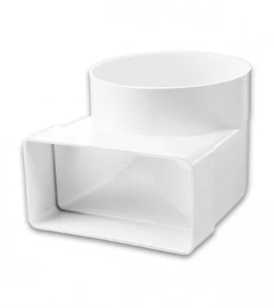VENTS Koljeno za ventilaciju fi.100 55x110mm 521