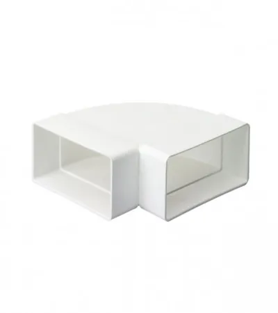 VENTS Koljeno za ventilaciju 90 55x110mm PVC bijela 5251