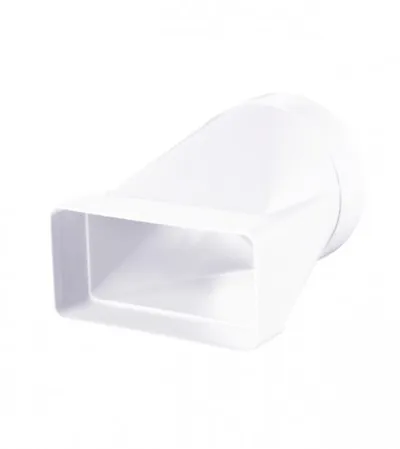 VENTS Redukcija za ventilaciju 204x60mm fi.125 PVC bijela 812