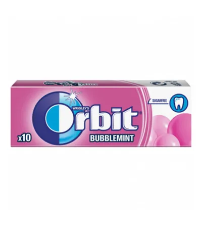 ORBIT Žvakaće gume Bubblemint 14g