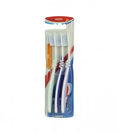 AQUAFRESH Četkica za zube Clean Flex 3/1