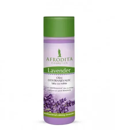 AFRODITA Odstranjivač laka za nokte uljni 100ml Lavanda