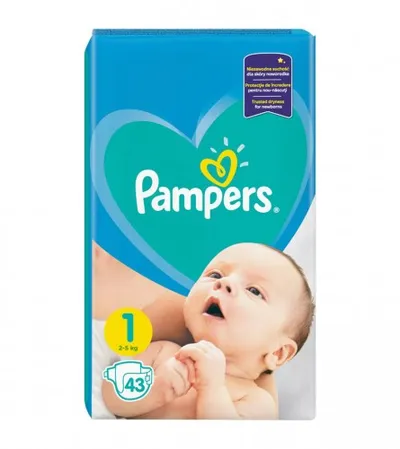 PAMPERS Pelene 1 New Baby Born 43kom