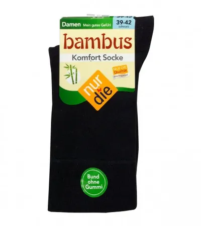 NUR DIE Čarape ženske bambus antracit 39-42 496827