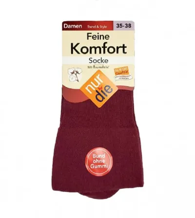 NUR DIE Čarape ženske Komfort s aloe verom 35-38 495824