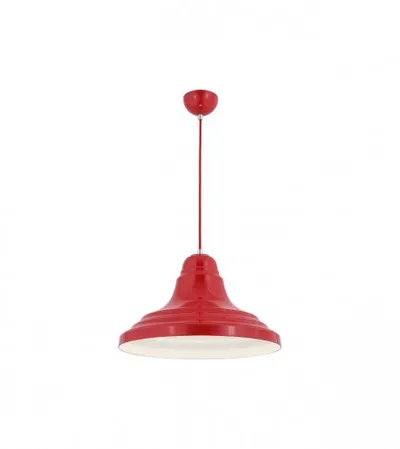 OKTAY Luster E27 60W Steel 2111 Crveni