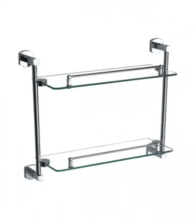 MASTER Etažer za kupatilo stakleni 32cm 87892