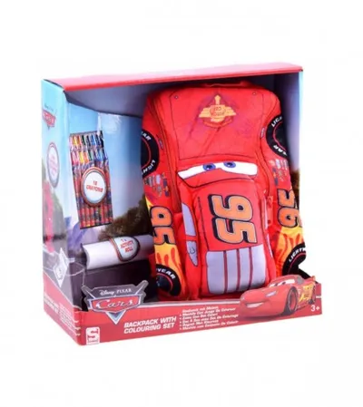 DISNEY Igračka ruksak + set za bojenje Cars DSC7-8458
