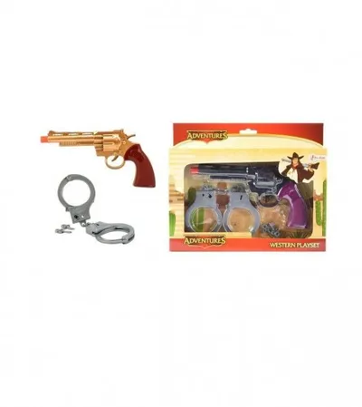 TOI-TOYS Igračka pištolj i lisice 14300Z