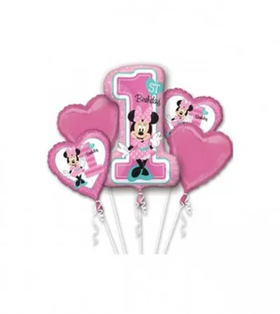 AMSCAN Baloni set Minnie Mouse prvi rođendan P75 3437901