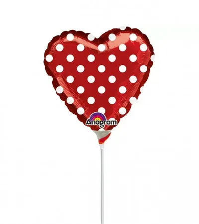 AMSCAN Balon srce crveni 23cm 2728509