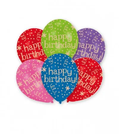 AMSCAN Baloni HAPPY BIRTHDAY 6/1 27,5cm 9901851