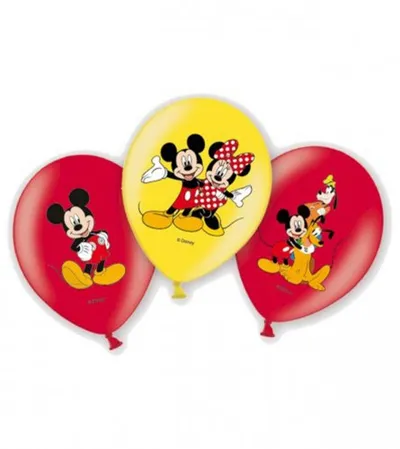 AMSCAN Baloni šareni MICKEY MOUSE 6/1 27,5cm 999240