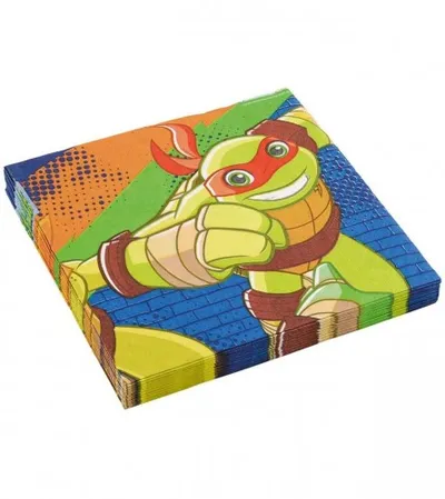AMSCAN Salvete HALF-SHELL HEROES 20/1 33x33cm 9901315