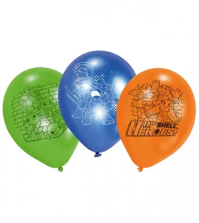 AMSCAN Baloni set NINDŽA KORNJAČE 22,8cm-9" 9901322