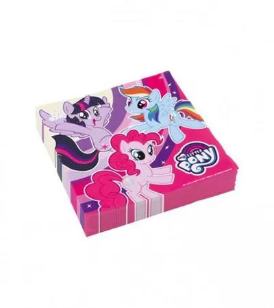 AMSCAN Salvete rođendanske MY LITTLE PONY 20/1 33x33 9902510