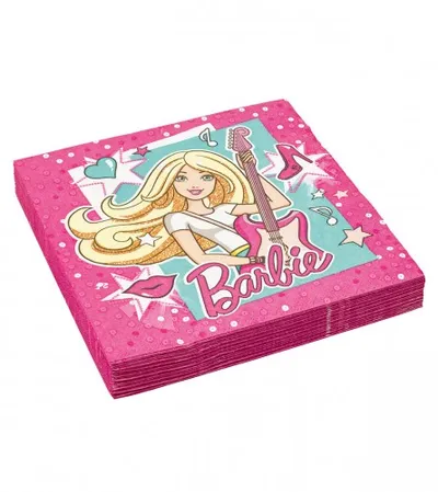 AMSCAN Salvete rođendanske BARBIE 20/1 33x33cm 99626