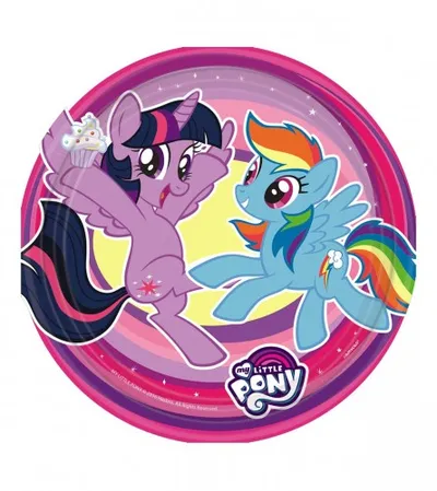 AMSCAN Tanjir rođendanski MY LITTLE PONY 18cm 9902508