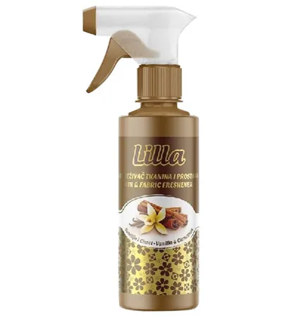 LILLA Osvježivač tkanina i prostora vanilija i cimet 250ml
