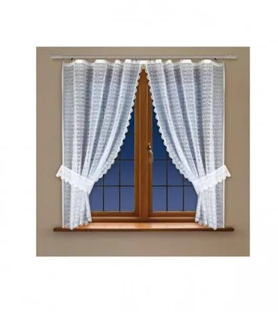 HAFT SA Zavjesa 160X300cm BIJELA 23280 + TIE BACKS